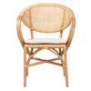 Baxton Studio Varick Modern Bohemian Natural Brown Finished Rattan Dining Chair 205-12672